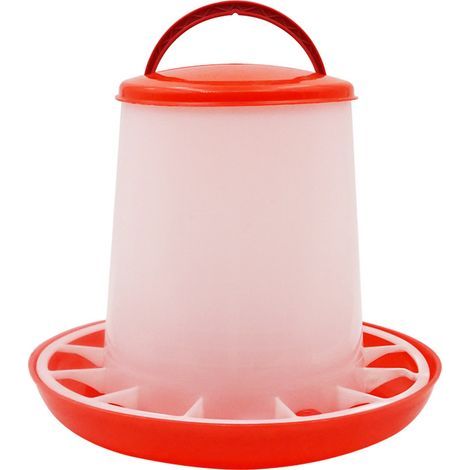 Équipement d'élevage avicole : Seau à nourriture / Mangeoire pour poules — Capacité de 1,6 kg (1/5)