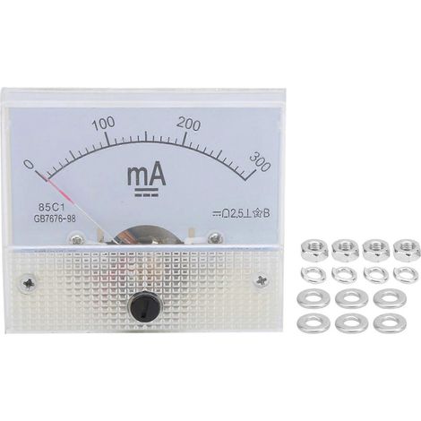 85C1 DC 0300mA Zeigeramperemeter Analogstromprüfer Strommessgerät