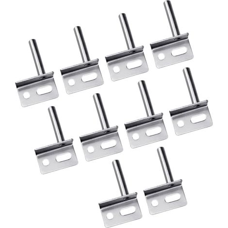 Charnières pour Porte en Bois 10pcs, en Fer Argenté (1/5)