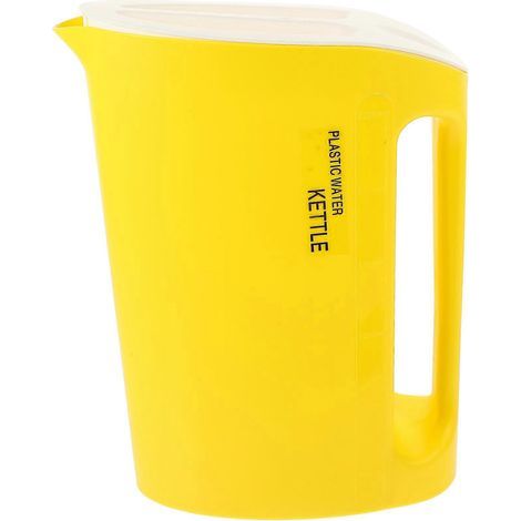Wasserkaraffe mit großem Fassungsvermögen, Kaltwasserkrug, Saftkaraffe, Behälter für gekühltes Wasser – 19 x 9,7 x 24,5 cm – Gelb (1/3)