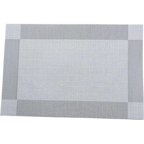 lot De 2 Sets De Table En Pvc Tiss, Lavables, Rsistants La Chaleur, Antidrapants, Adapts Aux Sets De Table De La Cuisine Et De La Salle Manger (1/5)