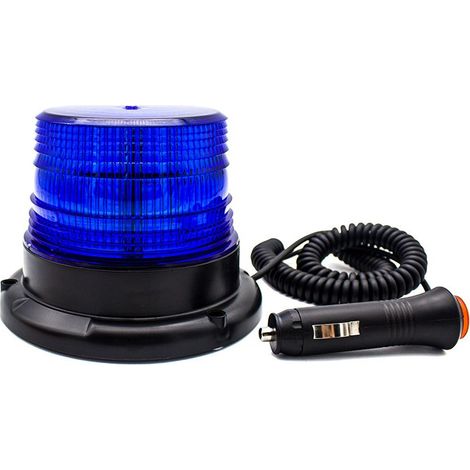 Gyrophare LED 9W haute intensité – Couverture 360° – Support magnétique – Prise allume-cigare 12-80V – Résistant aux conditions extrêmes (1/5)