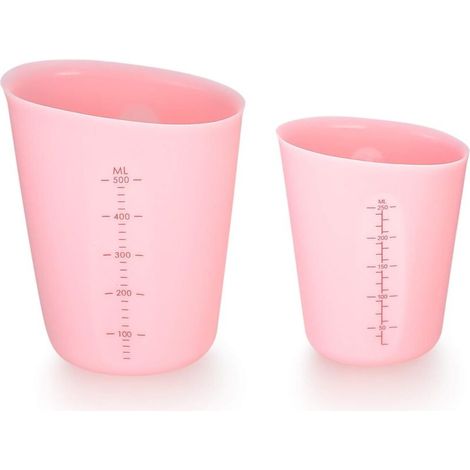 Silikon-Messbecher 250 ml + 500 ml – 2er-Set mit präziser Skala für Epoxidharz, Heimwerkerprojekte und Labor