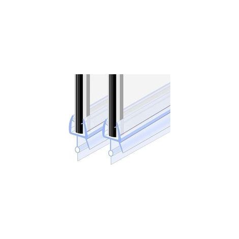 Einteilige Duschdichtung 70 cm 2 Stück für 4-6 mm Glas, Faltdichtung für Dusche, Ersatzdichtung, Dichtung für gerade/gebogene Glasduschtüren. (1/5)