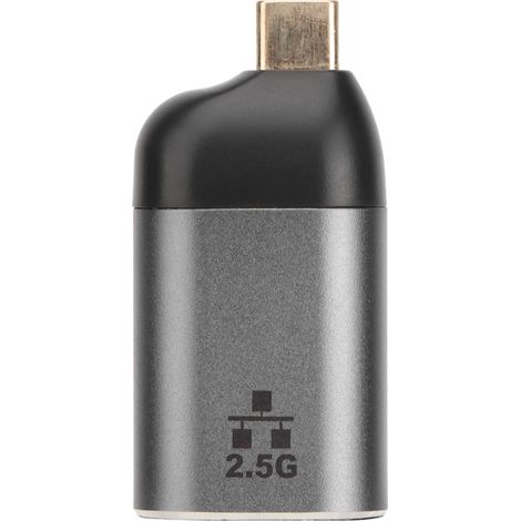 USB-C-auf-Ethernet-Gigabit-2500-Mbit/s-Adapter, RJ45-Anschluss, stabiles Signal, kompatibel mit PC (Windows, Linux) und TV