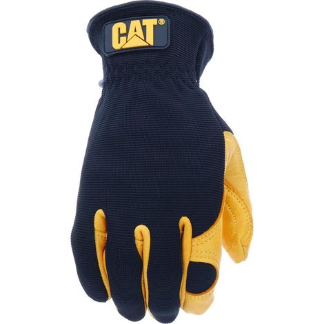 CAT Handschuhe aus Leder Gel-gepolstert Gelb XL (1/5)