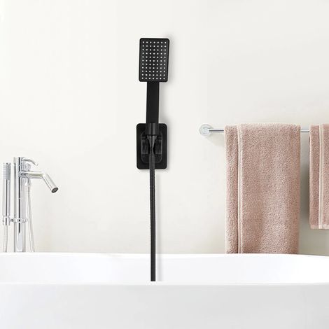 Modernes Badeduschsystem, Handdusche und Festdusche, 1,5 m langer Schlauch für Hotel, Badezimmer, Pool