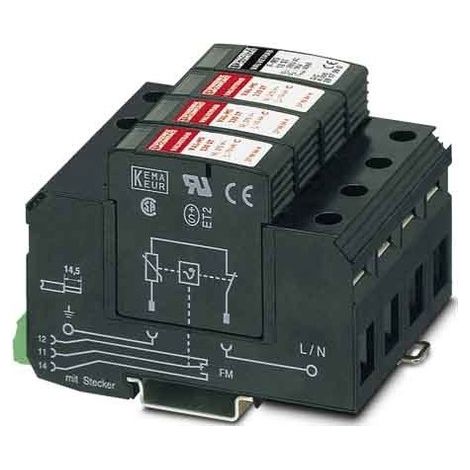 DISPOSITIF DE PROTECTION ANTISURTENSION TYPE 2 VAL-MS 230/3+1 CONTENU: 1 PC(S) PHOENIX CONTACT 2838209