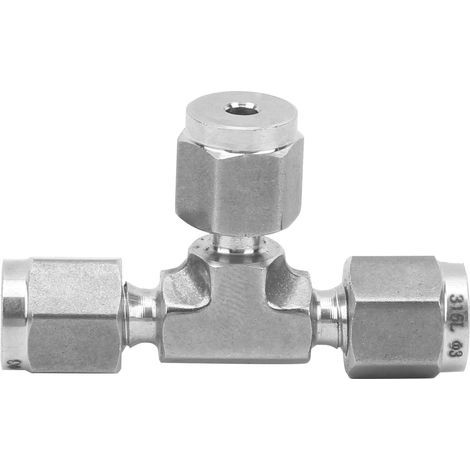 Raccord en T à sertissage compression diamètre égal acier inoxydable 316 forgé SS‑600‑3Ф3 (1/5)