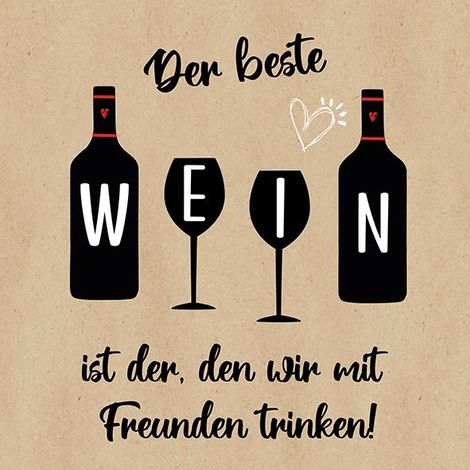 Braun & Company Servietten By Nature Der beste Wein 33 x 33 cm - 20er Pack Servietten