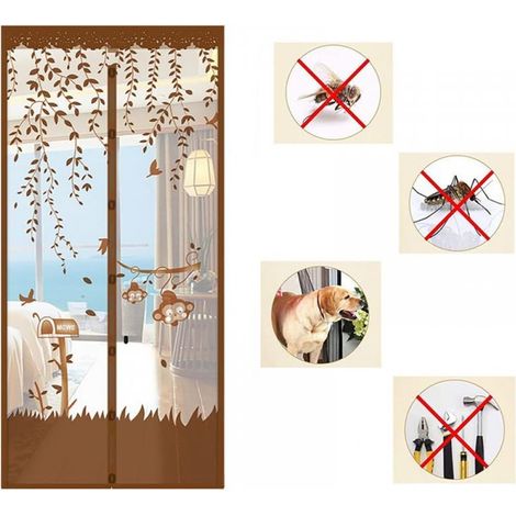 Moustiquaire magnétique pour fenêtre avec fermeture automatique – 120 x 220 cm, verte, facile à installer, sans perçage (1/4)