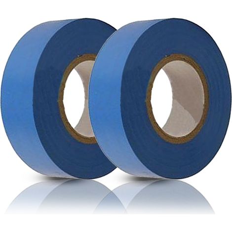 Dapetz ® Electrical Pvc Insulation Insulating Tape 22m Flame Retardant Rolls Blue 2 Rolls, Flame Retardant, Can be used for most electrical insulation work or colour coding. (1/5)