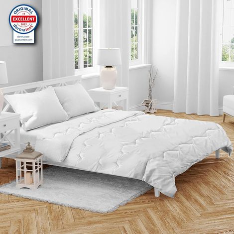 ZenPur - Piumone premium leggero e rinfrescante estivo, ipoallergenico con certificazione Ökotex - 155 x 220 cm