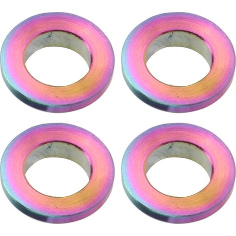 4 Pièces Joints de Vélo Haute Résistance Anti-Corrosion Compact Léger Entretoises Convexes Colorées pour Bicyclette (1/5)