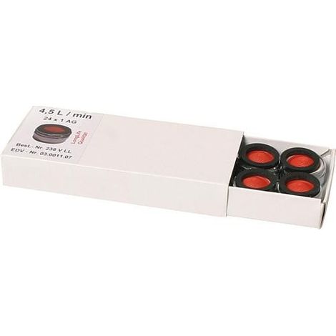 Regul. jet eco sans marque de controle mâle M24x1 avec joint caoutchouc eco 4,5 l/min emballage 10pcs , (1/2)