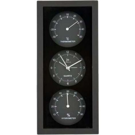 Lowell JA7071N reloj de mesa o pared Reloj de cuarzo Rectángulo Negro