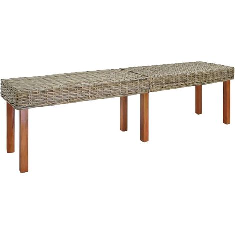 Bank Natur 160 x 35 x 45 cm Massivholz Mango