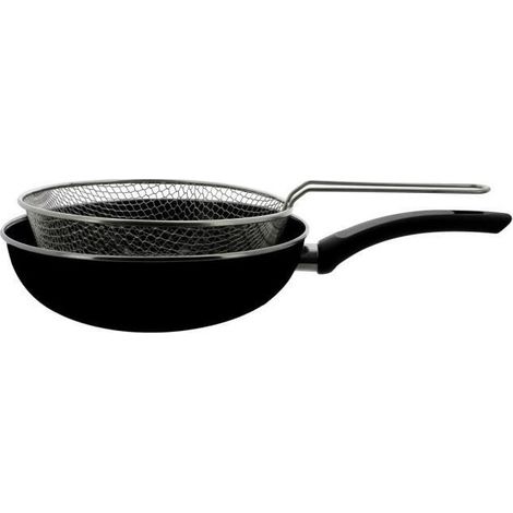 THEKITCHENETTE Padella per friggere - Diametro 26 cm - Nero (1/2)