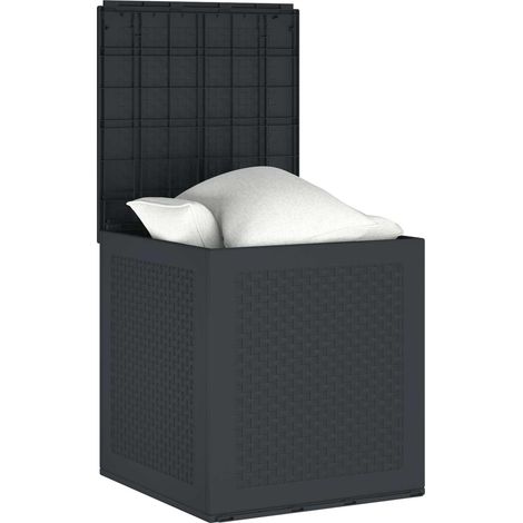 Boîte de rangement Anthracite 55 x 53 x 57 cm Polypropylène (1/5)