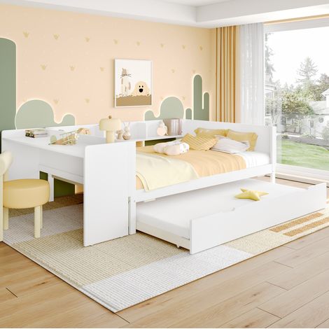 letto matrimoniale 140x200 con scrivania estraibile OKMYHOME (1/5)