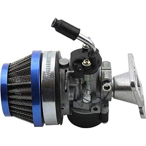 Compatible avec carburateur 2 temps 49cc 50cc Ensemble de filtre à air adapté pour moteur 2 temps 60CC 66CC 70cc 80cc Scooter Vélo motorisé, Quad Chopper ATV (1/4)