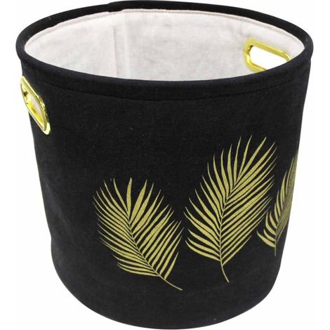 Panier de Rangement Imprimé "Orbella" 27cm Noir (1/4)