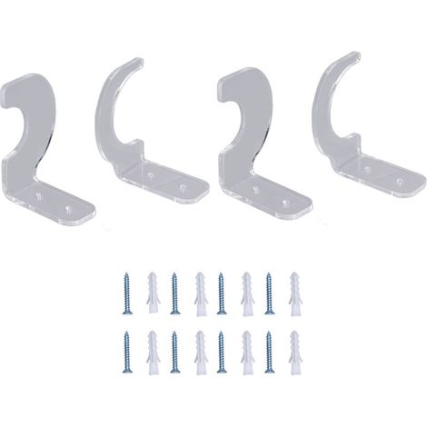 2Pack Wall Mount Sword Display Hanger Hanging Acrylic Holder Rack Organizer for Home OfficeTransparent (1/5)
