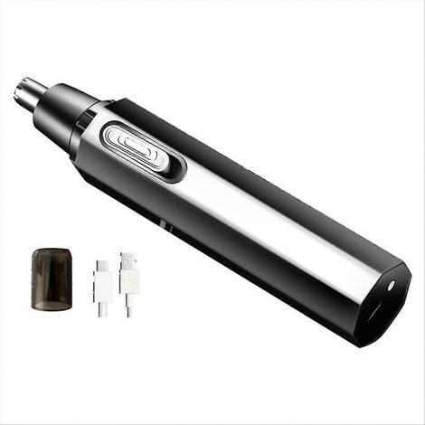 Coupe-poils nez et oreilles homme, tondeuse rechargeable USB, épilation nasale et auriculaire, appareil de rasage précis, charge rapide, outil de soin masculin. (1/5)