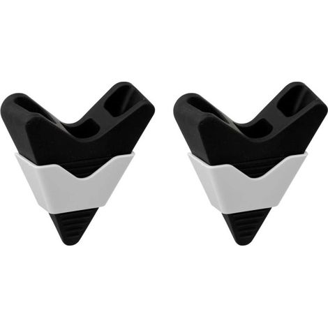 Lot de 2 Cale-Portes "Adhésif" 10cm Noir & Blanc (1/4)