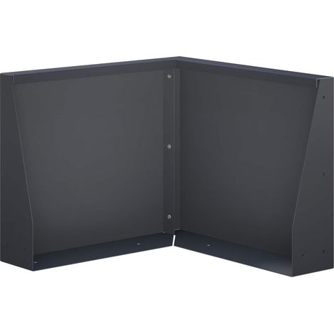 Mur de soutènement 50 x 50 x 50 cm Acier Anthracite vidaXL