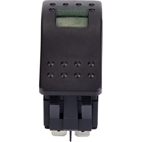 interrupteurs à bascule 4 broches 12 V CC avec voyant LED pour batterie de voiture, bateau ou caravane (vert)