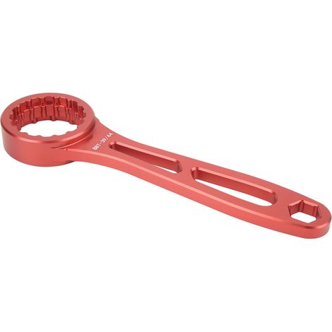 Clé pour boîtier de pédalier vélo universelle en aluminium, démonte-pédalier creux rouge pour réparation (1/5)