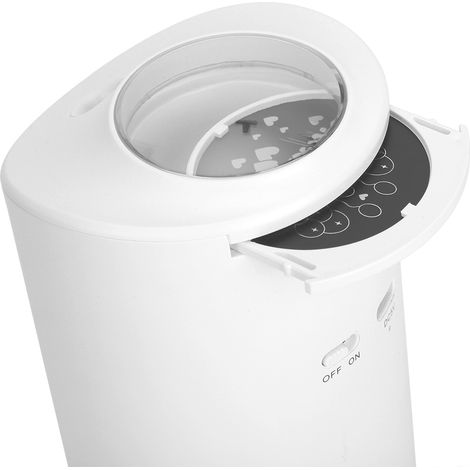 Mini humidificateur d'air rechargeable USB 300 ml avec lumière d'ambiance projetée pour la maison, le bureau et la voiture (blanc). (1/5)