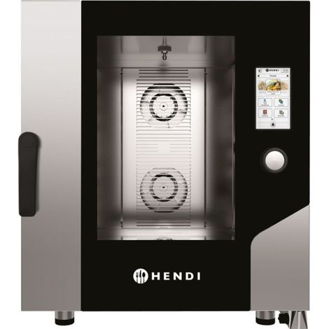Four à vapeur à convection - Toucher 7 x GN 1/1, électrique, avec vapeur directe et écran tactile contrôlé - 858x750xH850 mm (1/2)