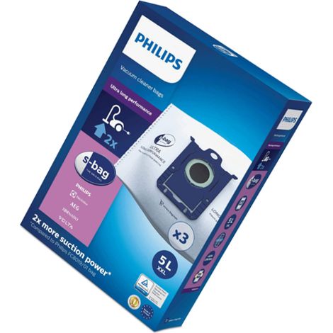 Philips FC8027/01 Staubsaugerbeutel S-bag 5 Liter Neutral