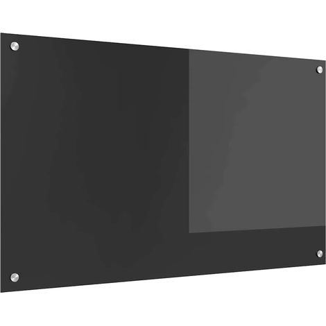 Protection de cuisine Gris foncé 100 x 60 x 0,6 cm verre trempé CFW19025 (1/5)