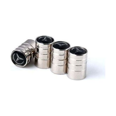 Bouchon de Valve de Pneu de Voiture Bouchon de Valve approprié Bouchon de Valve de Pneu en métal (Mercedes-Benz, 8 Packs) (1/5)