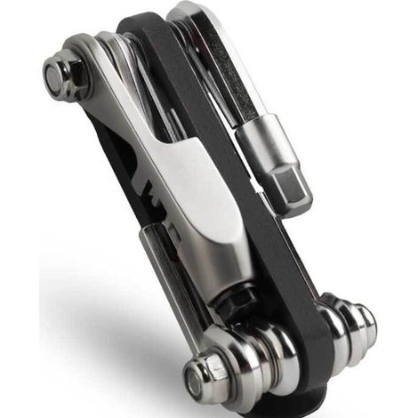 (Noir)Outil Multifonction Outil Multifonction de Poche X in 1 multitools Multi-Outil Multifonctions Portable Acier Inoxydable Kit d'outils de vélo (1/4)