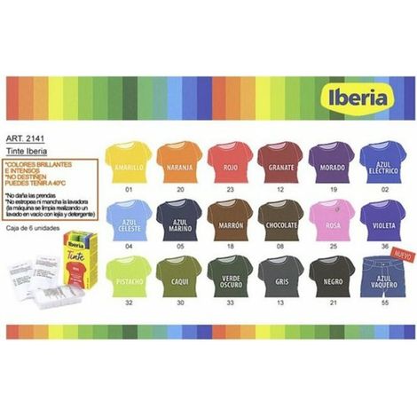 Edm Iberia Rot Textilfarbe 40ºC (1/2)