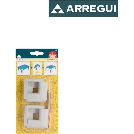 Paraspigoli Protezione Bambini per Spigoli Bordi Angoli di Tavoli Mobili - Colore: Bianco (1/2)