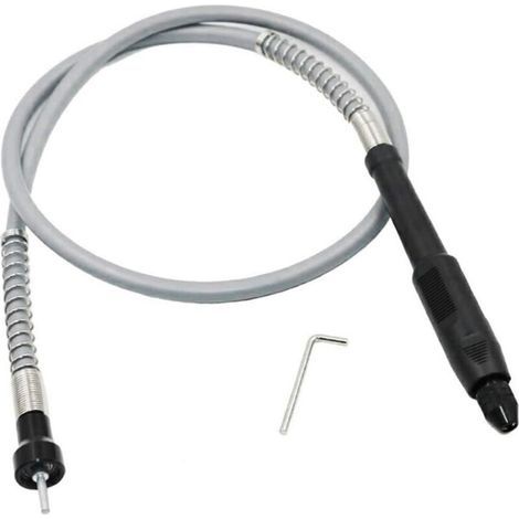 Arbre flexible multifonction Ulisem avec mandrin sans clé de 0,3 à 3,2 mm, rallonge flexible pour meuleuse rotative (1/4)