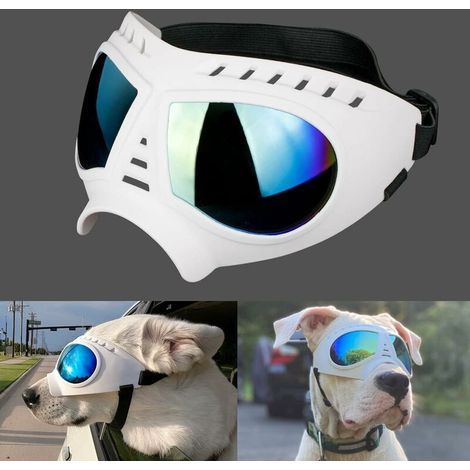 Filiyano-Lunettes de protection pour chiens, protection oculaire, sangles réglables, lunettes de soleil légères anti-UV pour chiens moyens/grands (1/5)