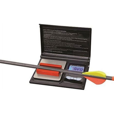 Balance électronique de précision pour flèches October Mountain Products Accu-Arrow, pesée numérique jusqu'à 600 grains, écran LCD, idéale pour archers et chasseurs, outil de mesure fiable pour ajuste