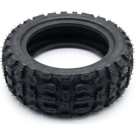 1 Pneumatico 100/65-6.5 Tubeless 4PR per Monopattino Elettrico e Scooter, Copertone 11″ Rinforzato Tassellato Off Road Antiscivolo, Nero (1/5)