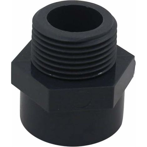 Embout filete pvc male 50mm embout a visser piscine raccord mixte pvc manchon fileté pvc,DN40,2pcs (Diamètre Intérieur 50mm - 1-1/2" filetage) (1/4)