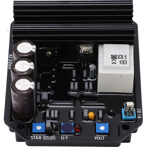 Automatischer Spannungsregler mit Überspannungsschutz und Niedrigdrehzahlschutz (50/60 Hz), optionale AVR-Platine für Dieselgeneratoren (115/230/400 V AC). (1/5)