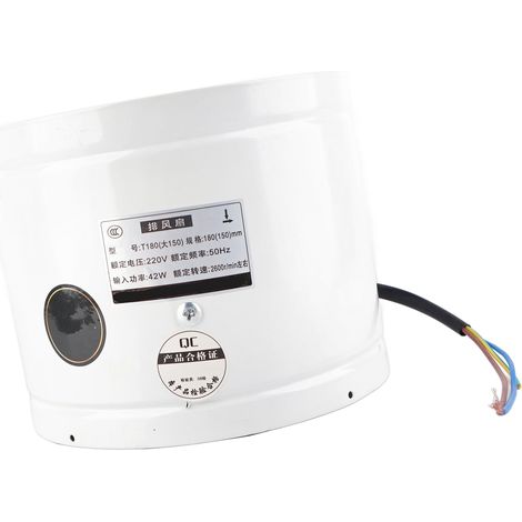 Ventilador de pared de 42 W (220 V) para baño, cocina y garaje: ventilación eficiente y silenciosa. (1/5)