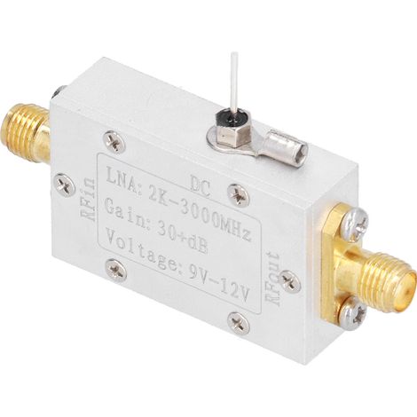 Rauscharmer Breitband-HF-Verstärker (LNA) 2 kHz–3000 MHz, 30 dB Verstärkung, Hochfrequenz-Signalverstärkermodul (1/5)