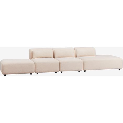 Sofá modular de 3 piezas con diván derecho y puff Fogler SKLUM (1/5)