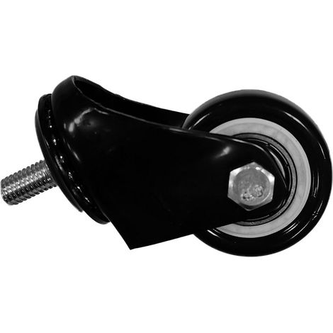 4-teiliges Set universeller Bürostuhlrollen, 2 Zoll, M8x25 mm, 463 lbs, Schwerlastausführung, 2 Rollen mit Bremse und 2 Rollen ohne Bremse, für alle Bodenarten (1/5)